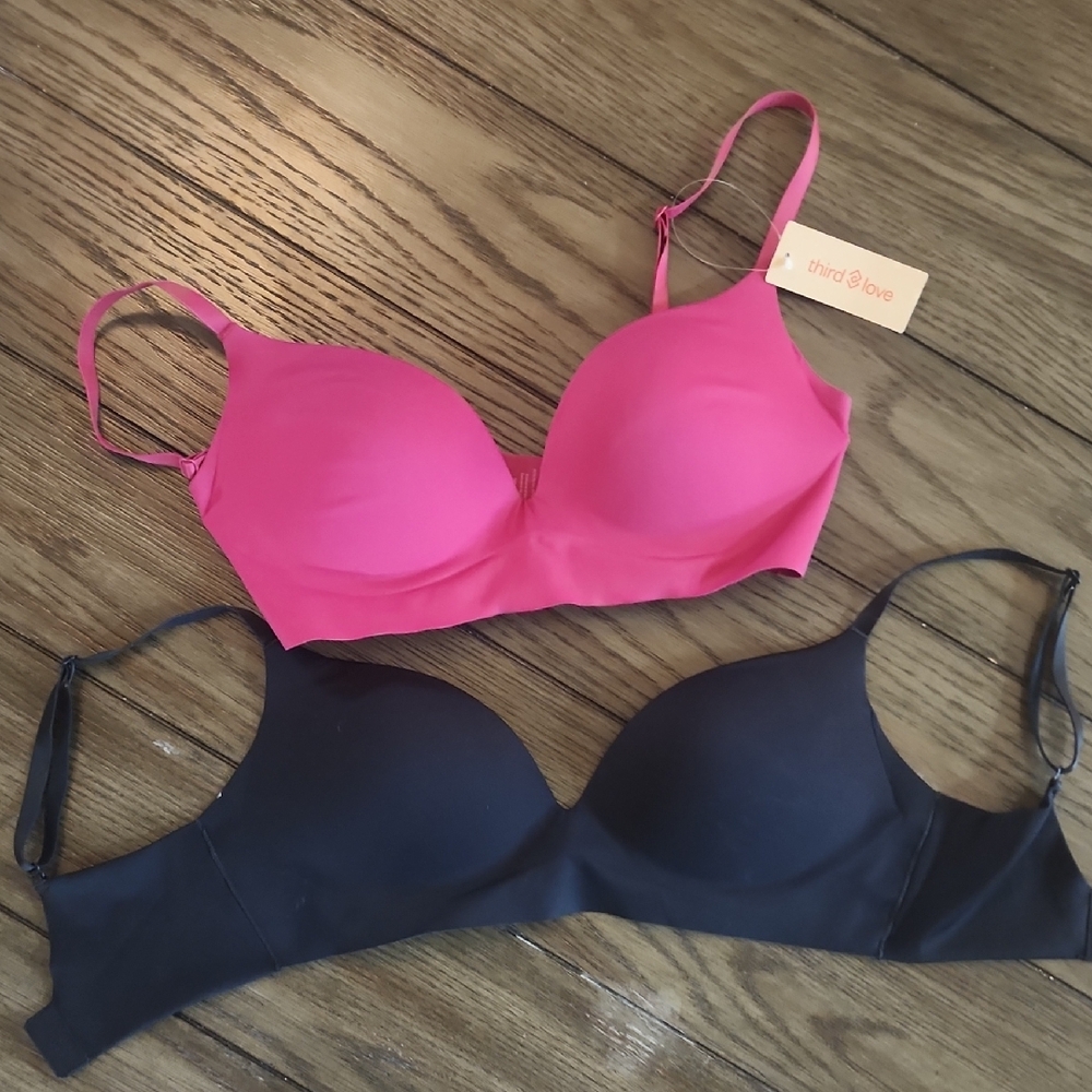 ThirdLove Women's Pink and Black Bras